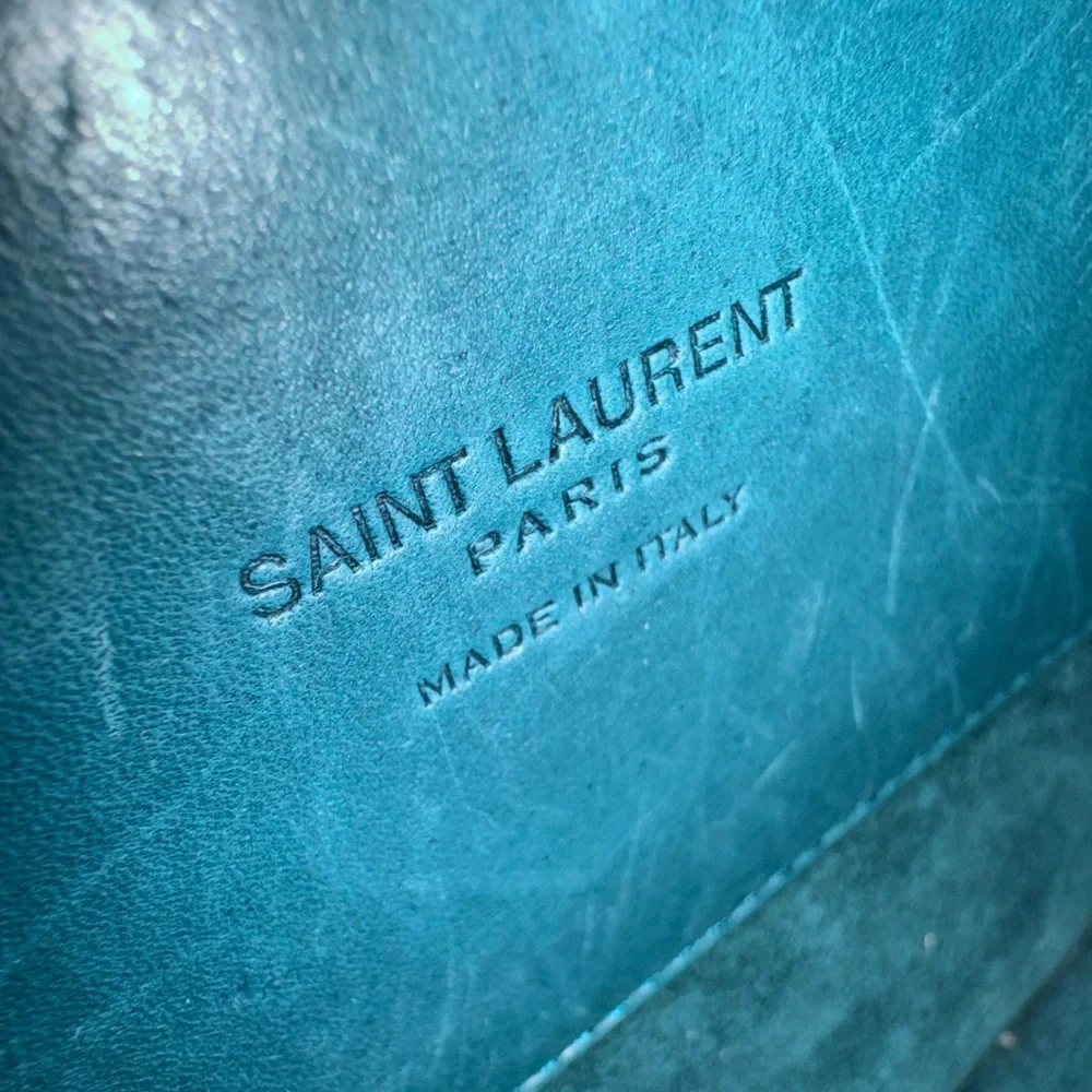 Saint Laurent Kaia Crossbody in Green Leather - Picture 13 of 16